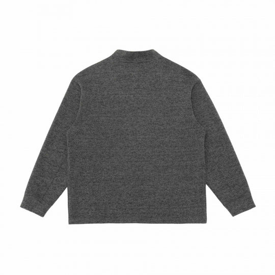 Herren Halbzip-Strickpullover mit Stehkragen, Raglanärmeln und Kontraststeppung Nord Taschen