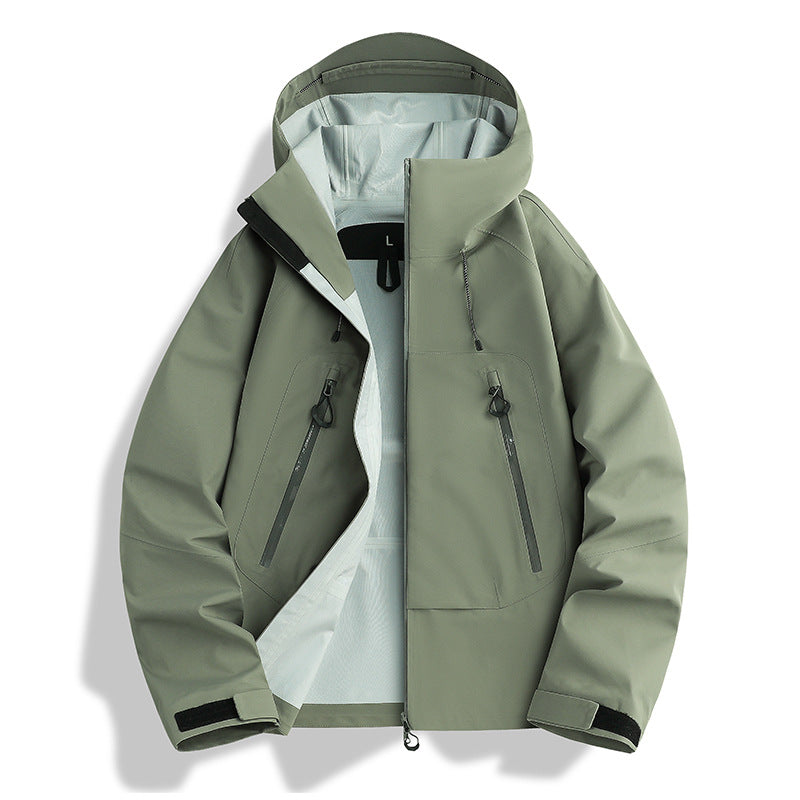 Herren wasserdichte Softshell-Jacke mit herausnehmbarer Stepp-Innenjacke Nord Taschen