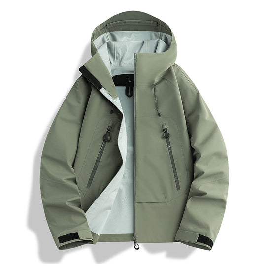 Herren wasserdichte Softshell-Jacke mit herausnehmbarer Stepp-Innenjacke Nord Taschen