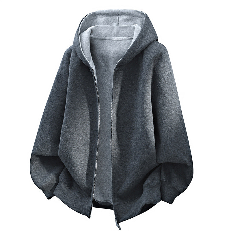 Unisex Oversize-Kapuzenpullover aus French-Terry mit Ballonärmeln und verlängertem Rückensaum Nord Taschen