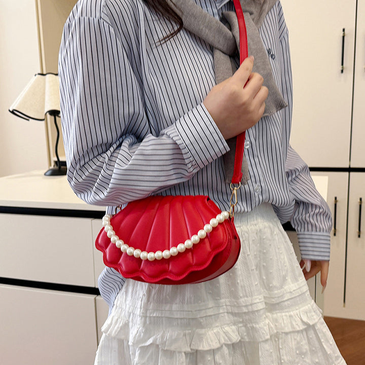 Damen Clutch Tasche mit Perlenschmuck von Nord Taschen