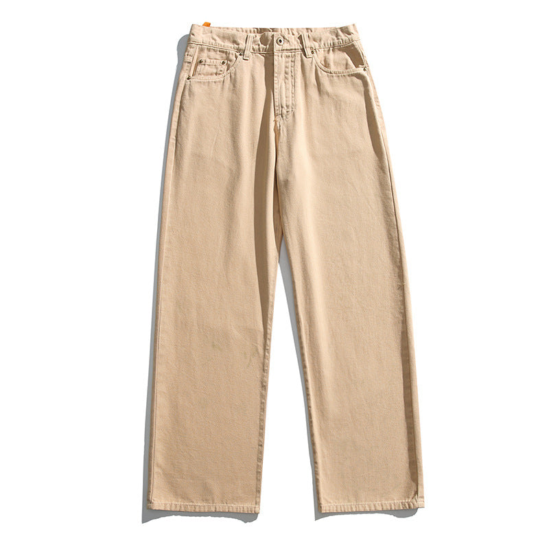Damen Jeanshose mit hohem Bund, geradem Bein und Vintage‑Waschung Nord Taschen
