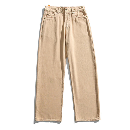 Damen Jeanshose mit hohem Bund, geradem Bein und Vintage‑Waschung Nord Taschen