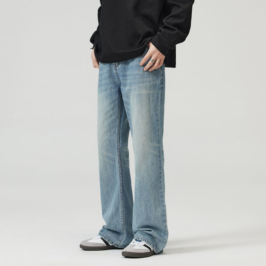 Herren Ausgestellte Vintage-Jeans mit weitem Bein, tiefem Bund und extra langer Länge Nord Taschen