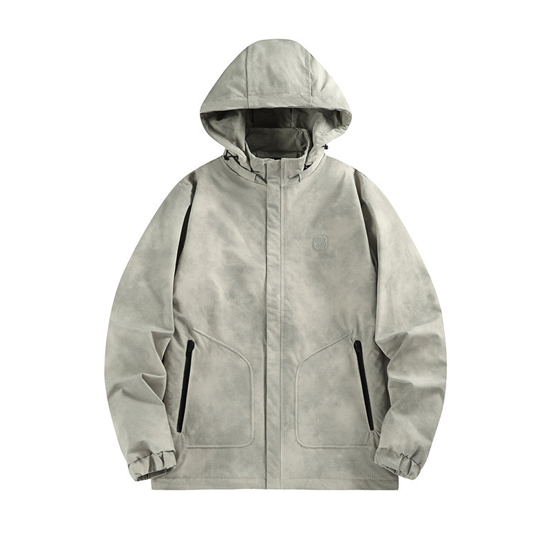 Herren Wasserdichte Kapuzen-Softshelljacke mit mattierter Oberfläche und verdecktem Reißverschluss Nord Taschen