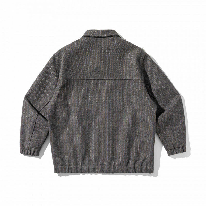 Herren Kastenförmige Overshirt‑Jacke aus Wollmix mit aufgesetzter Brusttasche Nord Taschen
