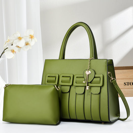 Damen trendige Handtasche mit abnehmbarem Kosmetiktäschchen Nord Taschen
