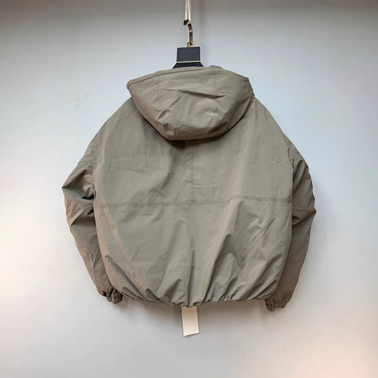 Herren Boxy-Kurzblouson mit Kapuze, elastischem Saum und verdecktem Reißverschluss Nord Taschen