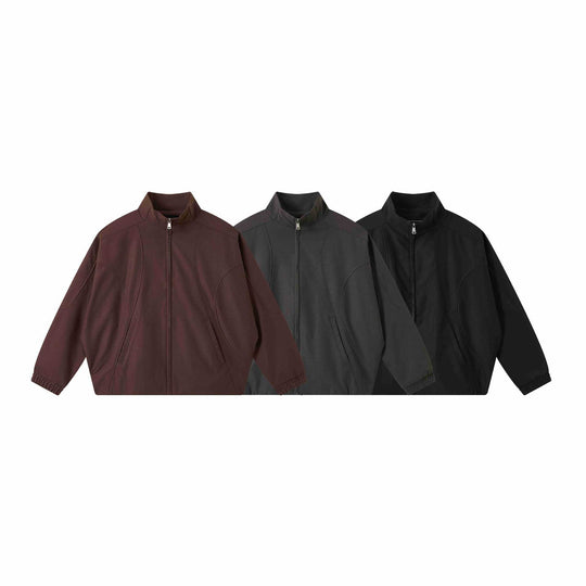 Unisex Kurz geschnittener Boxy‑Bomber mit ergonomischen Teilungsnähten und elastischen Bündchen Nord Taschen