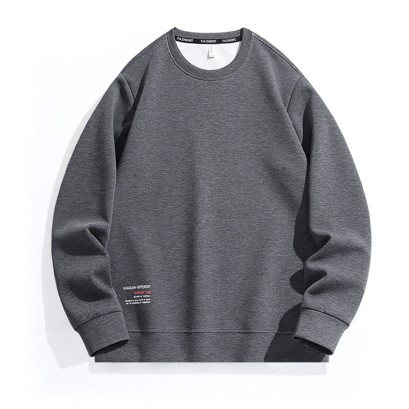 Herren Weit geschnittenes Rundhals-Sweatshirt aus French-Terry mit Saum-Print Nord Taschen