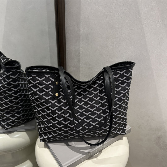 Damen schicke Tote Tasche mit modischem Muster Nord Taschen