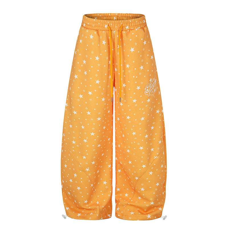 Damen Weite Palazzo-Loungehose mit Komfortbund, Tunnelzug und verstellbarem Saum Nord Taschen