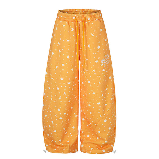 Damen Weite Palazzo-Loungehose mit Komfortbund, Tunnelzug und verstellbarem Saum Nord Taschen