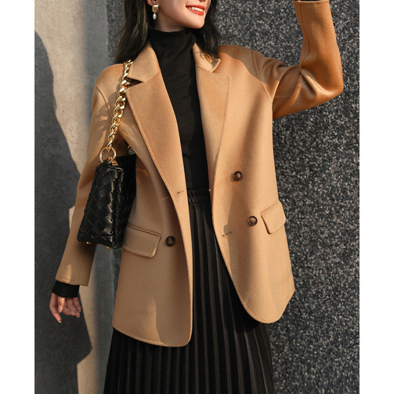 Damen Eleganter Langblazer mit doppelter Knopfleiste Nord Taschen