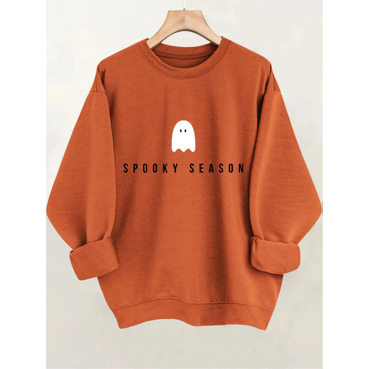 Unisex lässiges Halloween Sweatshirt mit Gespenst-Print und Oversize-Schnitt Nord Taschen