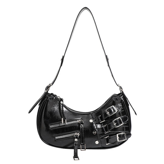 Damen Designer Umhängetasche mit stilvollen Schnallen und praktischen Reißverschlüssen Nord Taschen