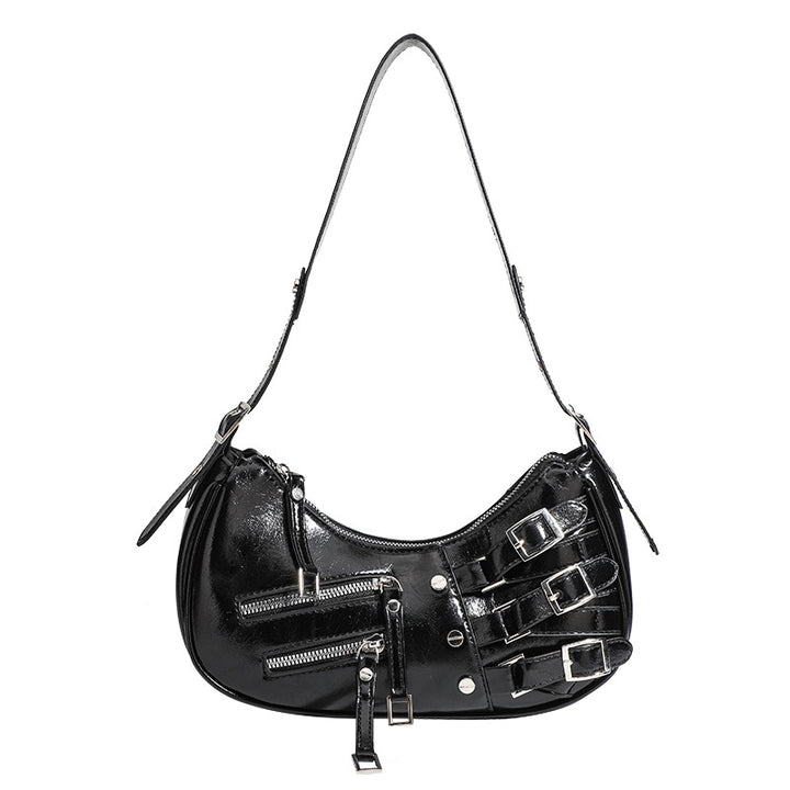 Damen Designer Umhängetasche mit stilvollen Schnallen und praktischen Reißverschlüssen Nord Taschen
