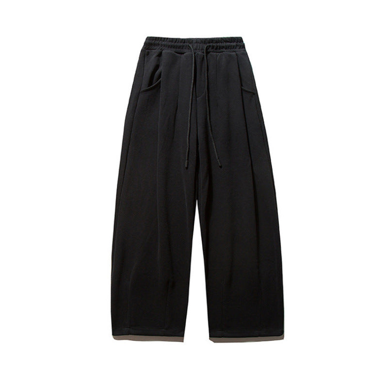 Unisex Weite Jogginghose mit Bundfalten, Elastischem Tunnelzug und Seitentaschen Nord Taschen