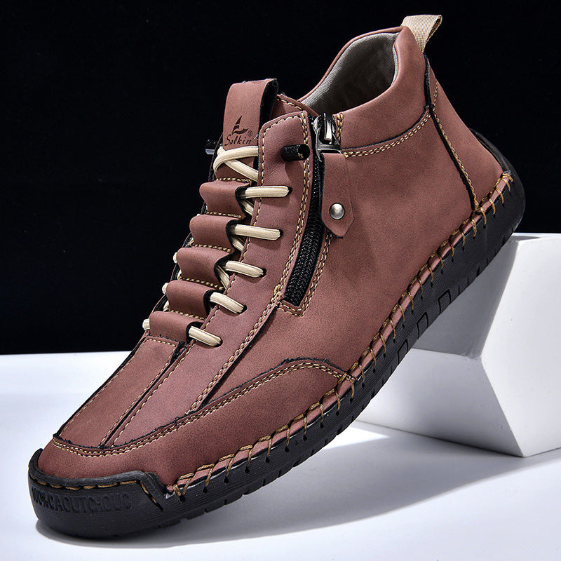 Herren Trendige und bequeme Stiefel mit seitlichem Reißverschluss Nord Taschen
