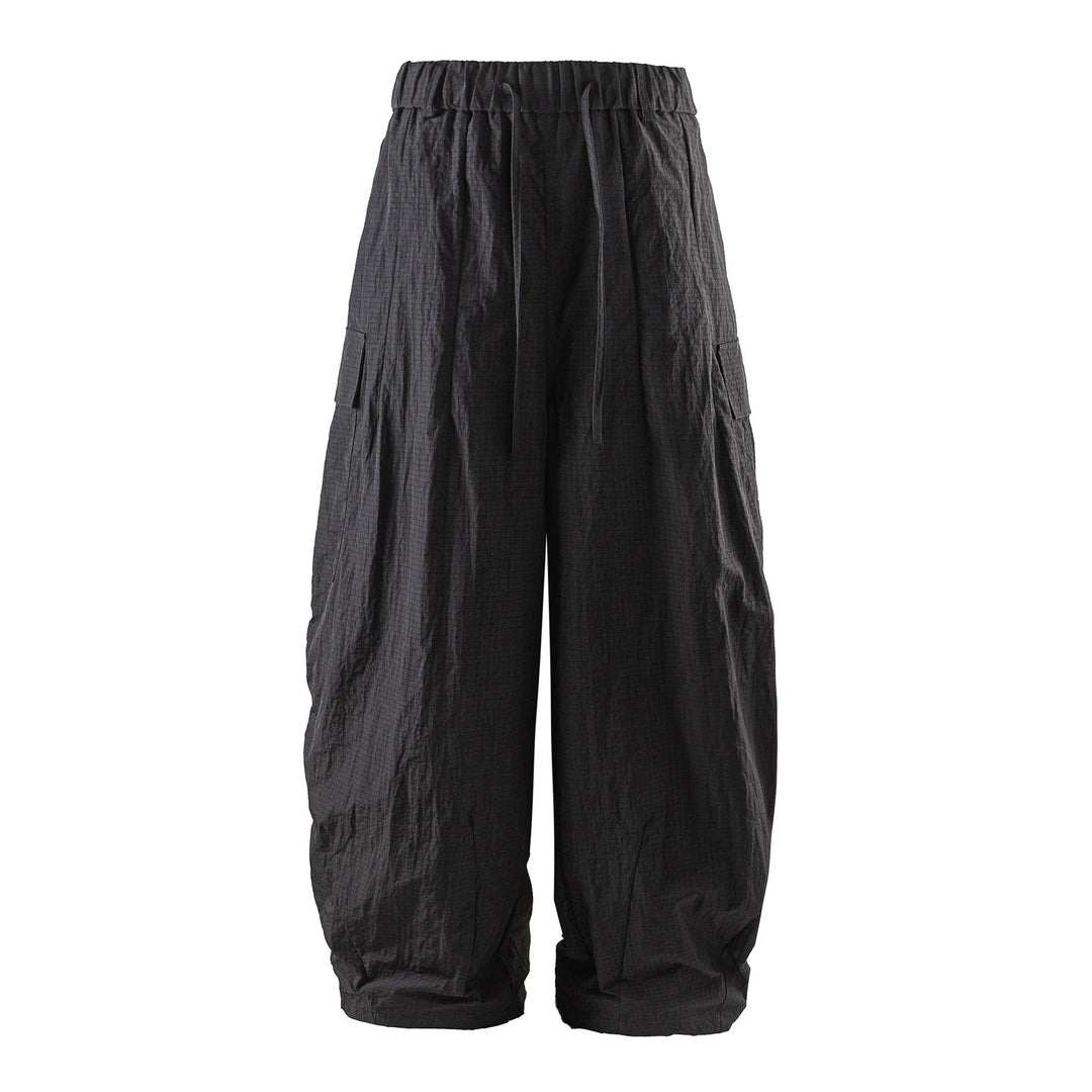 Herren Leichte Crinkle‑Optik Cargo‑Jogginghose mit elastischem Bund und Kordelzug Nord Taschen