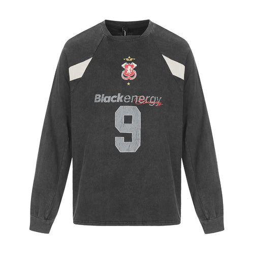 Herren Retro-Sweatshirt im Vintage-Sportswear-Look mit Raglanärmeln und Nummernprint Nord Taschen