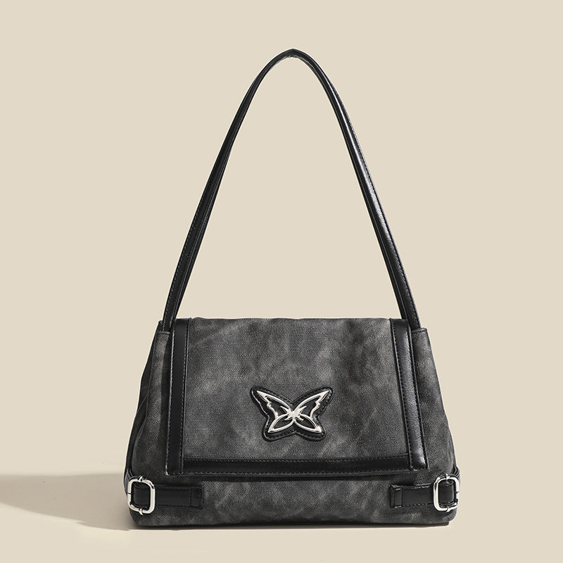 Damen modische Schultertasche mit detailverliebtem Schmetterlingsdesign Nord Taschen