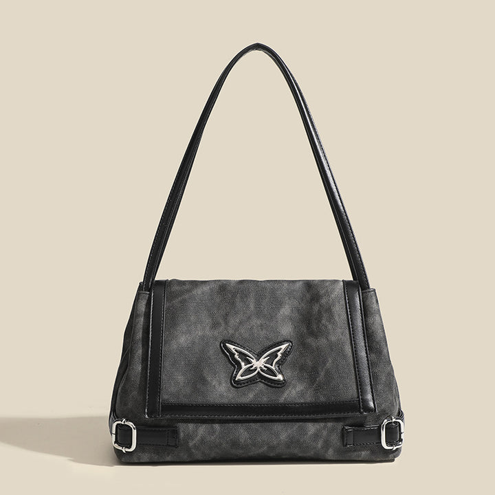 Damen modische Schultertasche mit detailverliebtem Schmetterlingsdesign Nord Taschen