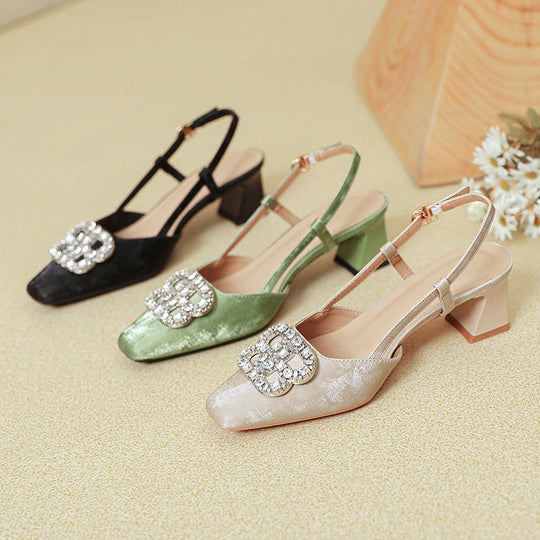 Damen Slingback-Pumps mit funkelndem Schmuck Nord Taschen