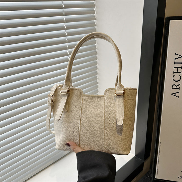 Damen elegante Handtasche mit strukturiertem Kunstleder Nord Taschen