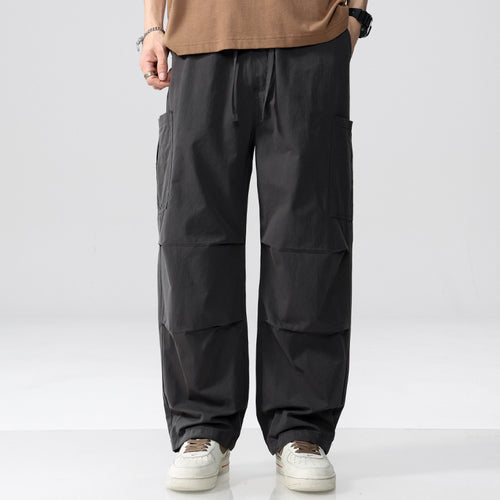 Herren Weite Cargohose im Utility‑Stil mit Kordelzug und aufgesetzten Beintaschen Nord Taschen
