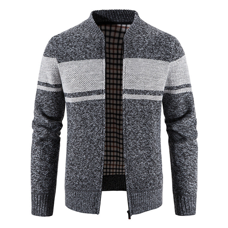 Herren modische Strickjacke mit strukturiertem Design