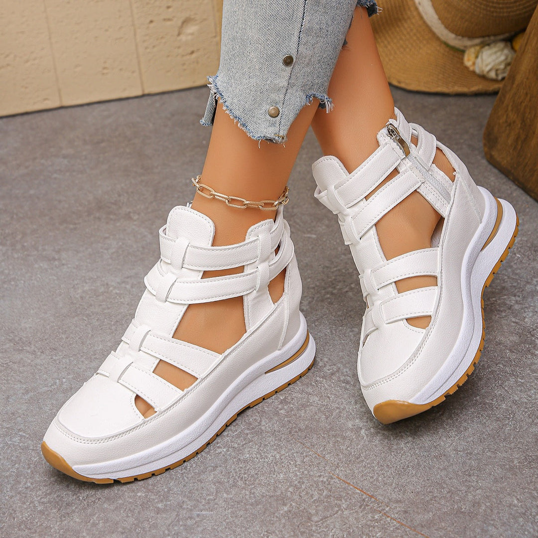 Damen sportive Sneaker-Sandalen mit atmungsaktiven Riemen und rutschfester Sohle