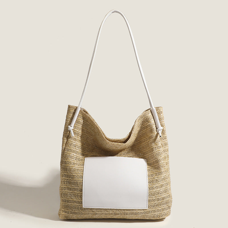 Damen Hobo-Tasche aus hochwertigem Gewebe mit schickem Lederakzent Nord Taschen