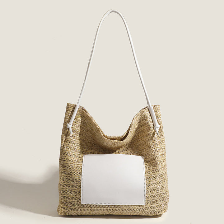 Damen Hobo-Tasche aus hochwertigem Gewebe mit schickem Lederakzent Nord Taschen
