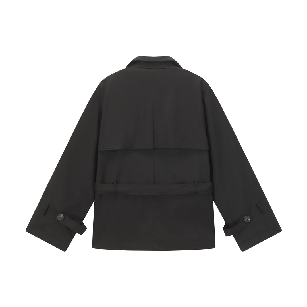 Damen Doppelreihiger Trenchcoat Nord Taschen