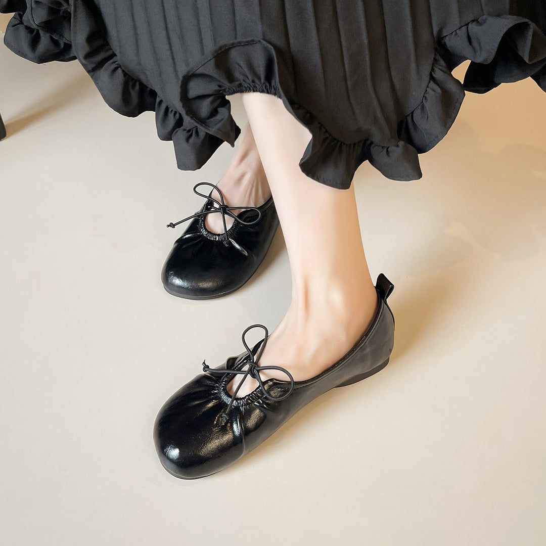 Damen Ballerinas mit modischem Gummizug und eleganten Akzenten
