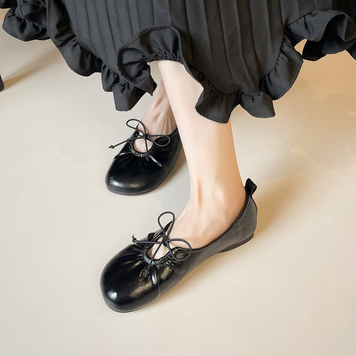 Damen Ballerinas mit modischem Gummizug und eleganten Akzenten