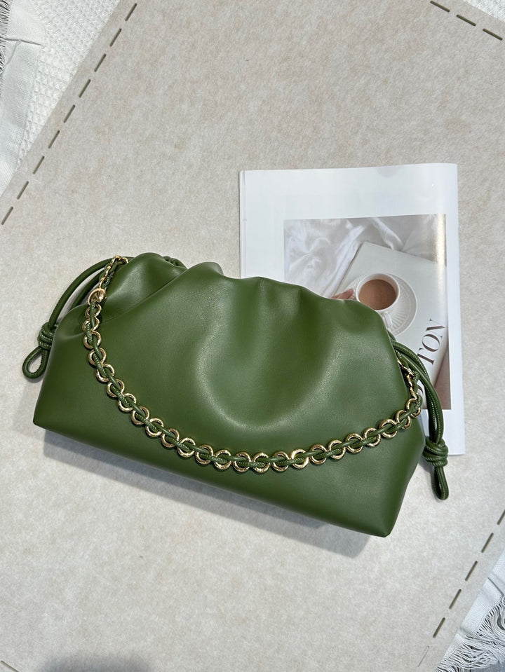 Damen modische Beuteltasche mit künstlerischem Kettenhenkel Nord Taschen