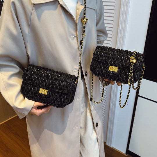 Damen elegante Umhängetasche im luxuriösen Steppdesign Nord Taschen