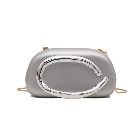 Damen-Clutch mit edlem Metallgriff Nord Taschen