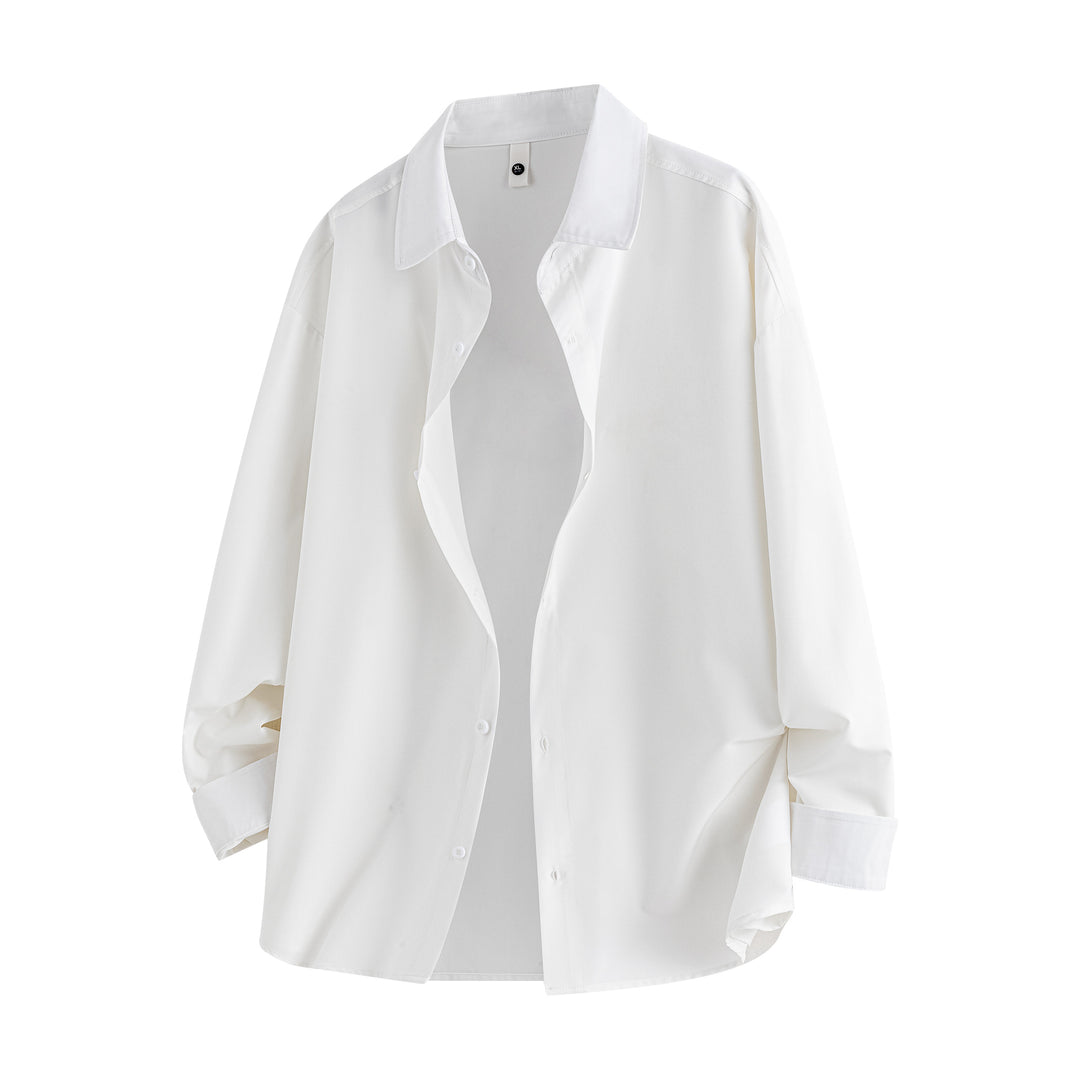 Damen oversized Hemdbluse aus fließendem Viskose-Mix Nord Taschen