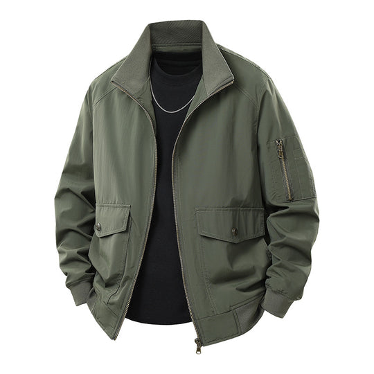 Herren Sportliche Jacke mit hohen Kragen und praktischen Taschen Nord Taschen