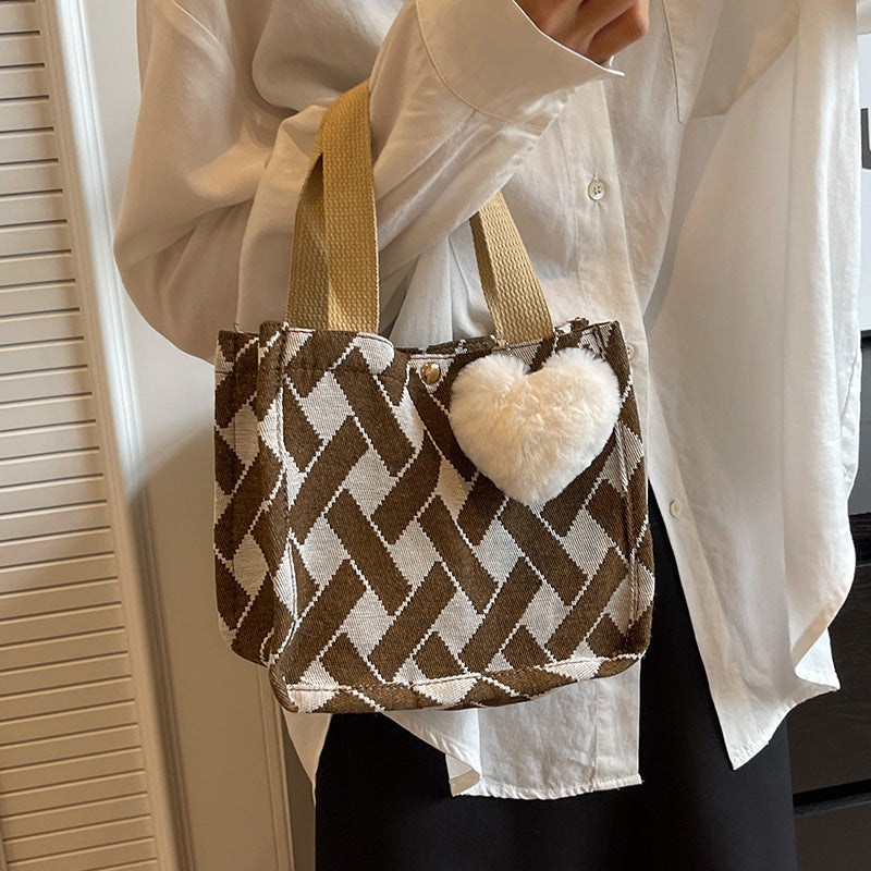 Damen Tragetasche mit modernem Gewebe-Design und robusten Griffen Nord Taschen