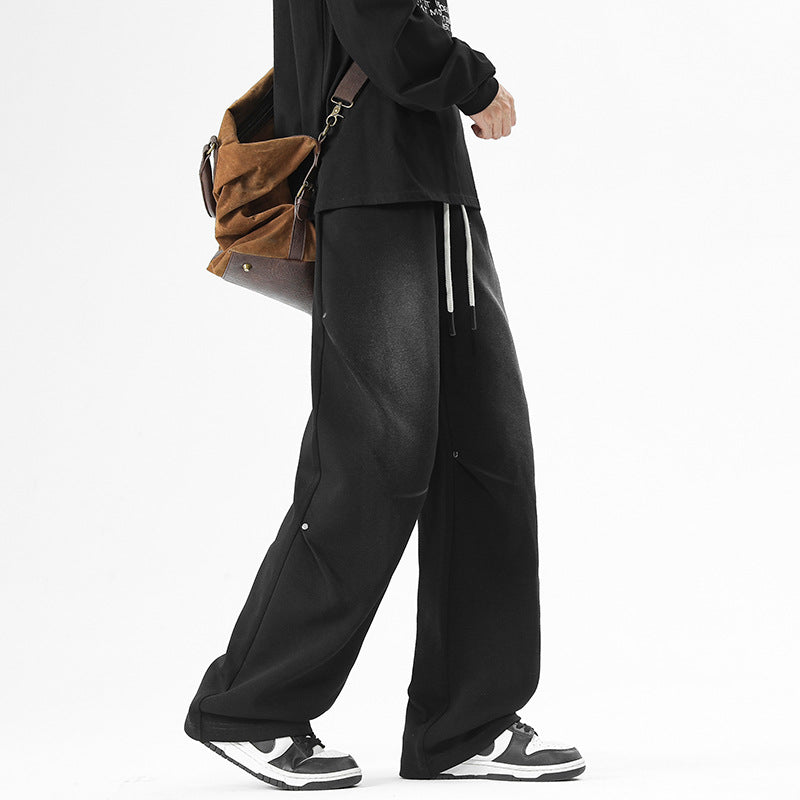 Herren Weite Baggy-Sweathose mit Kordelzug und elastischem Beinabschluss Nord Taschen