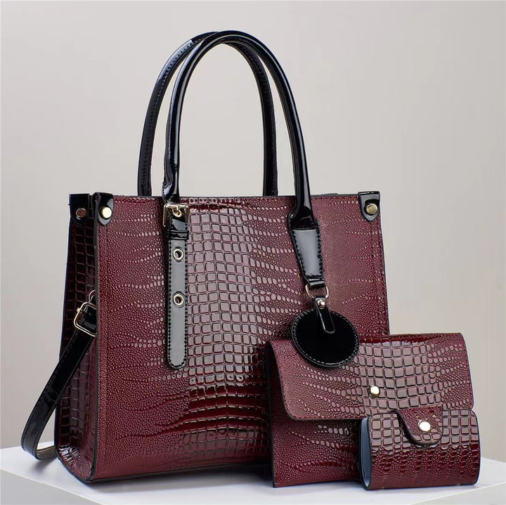 Damen elegante Handtasche mit abnehmbarer Clutch Nord Taschen