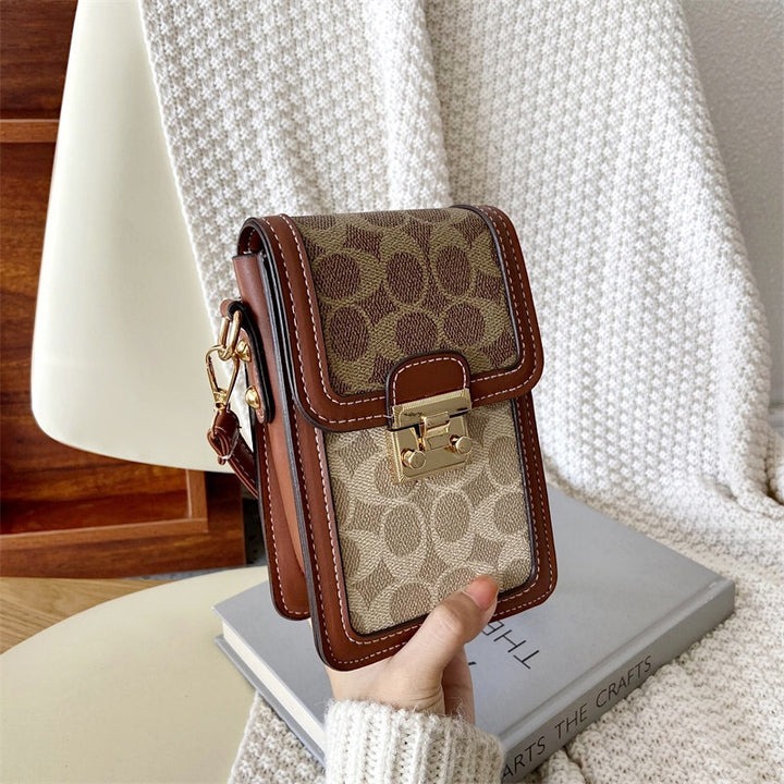 Damen crossbody Tasche mit dekorativem Klappenverschluss Nord Taschen