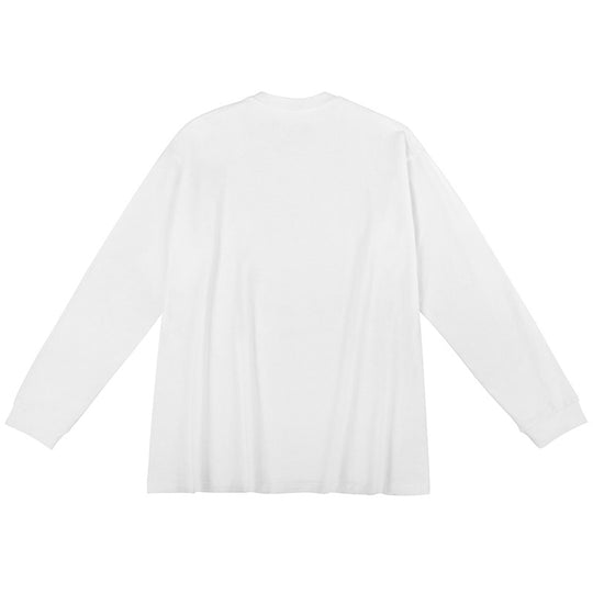 Unisex Oversized Langarm-Basicshirt aus Bio-Baumwolle mit Rundhalsausschnitt Nord Taschen