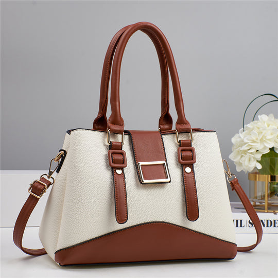Damen elegante Handtasche mit strukturiertem Leder und verstellbarem Schulterriemen Nord Taschen