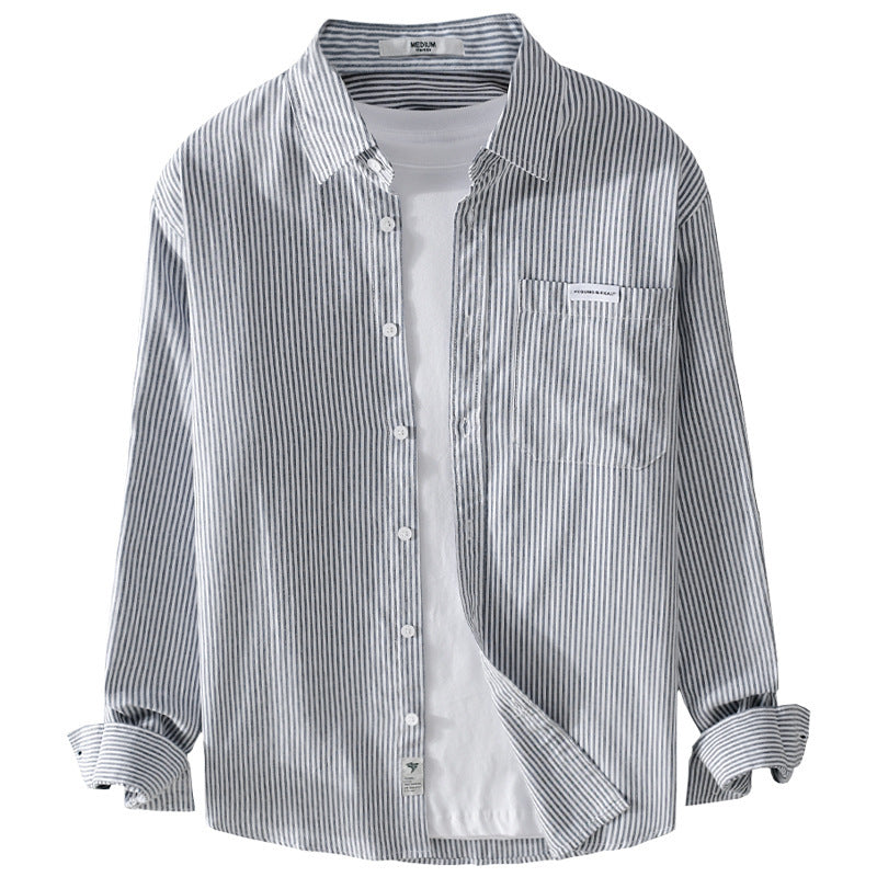 Herren Feines Cordhemd im Overshirt‑Stil mit Brusttasche, Relaxed Fit und feiner Wellenstruktur Nord Taschen