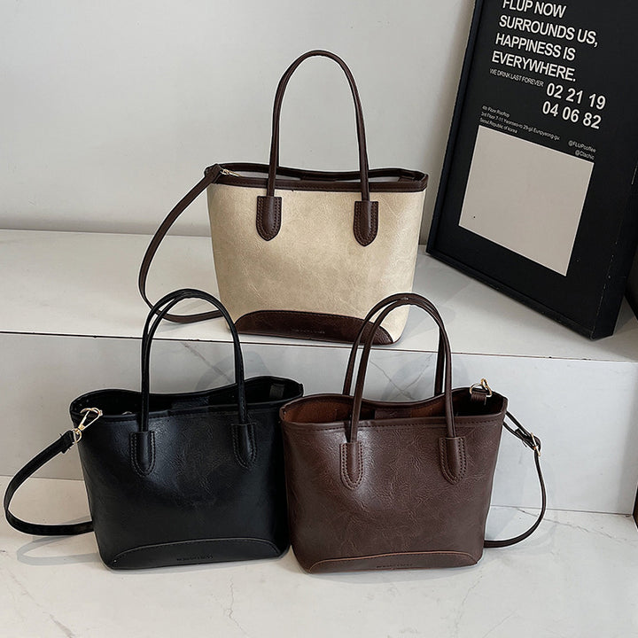 Damen Handtasche mit strukturiertem Kunstleder Nord Taschen